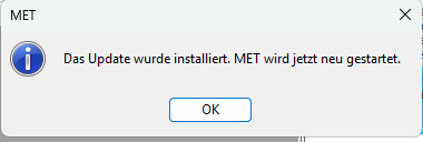 Abschlussmeldung nach dem Austausch